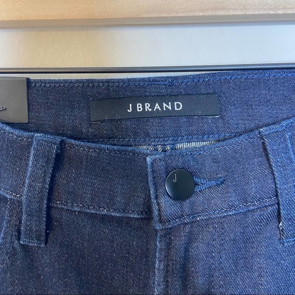 J Brand Liza Mid-rise Dark Denim Crop Culottes - Picture 3 of 6